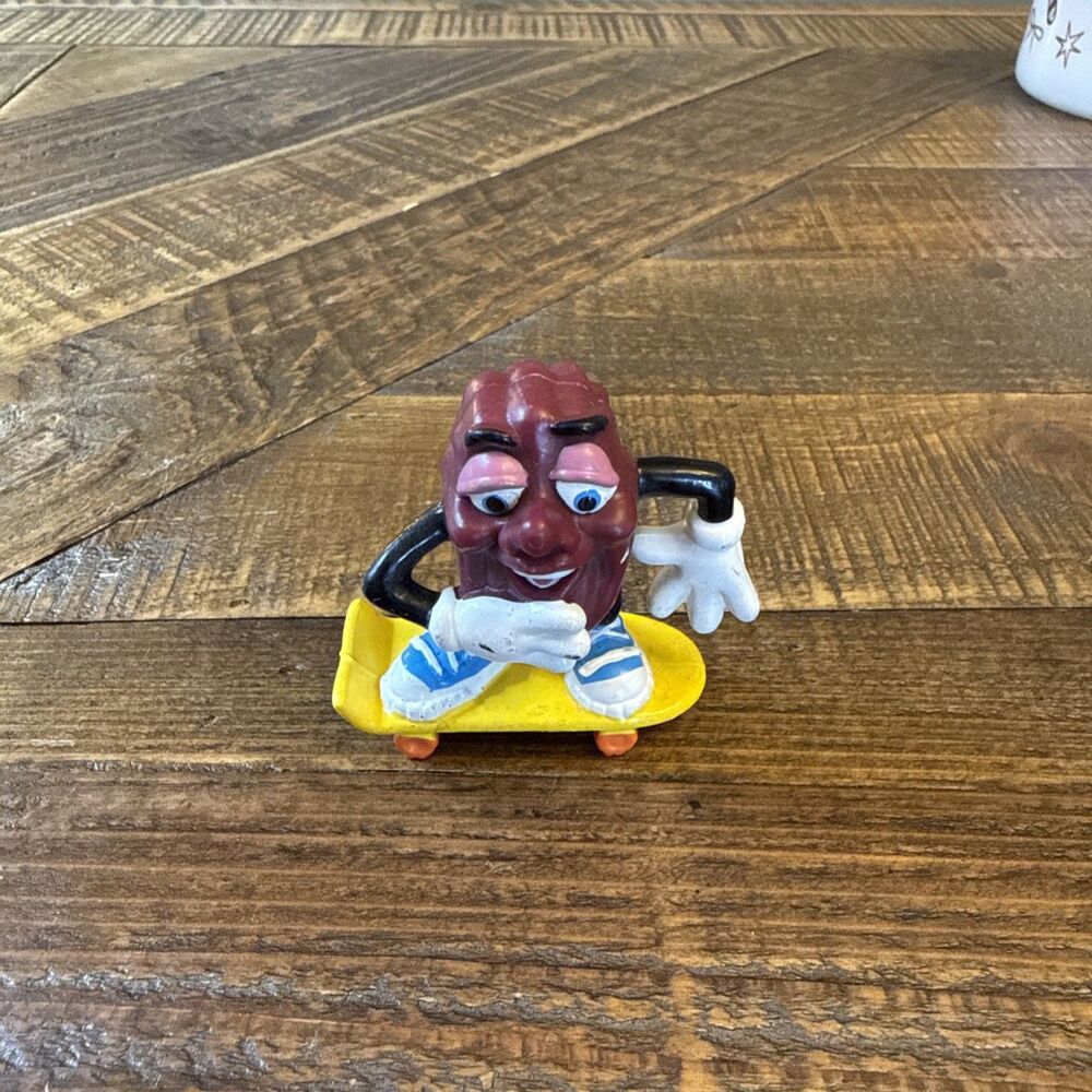 Applause Figurine California Raisins Skateboarder Vintage 1980s Pop Culture 80s